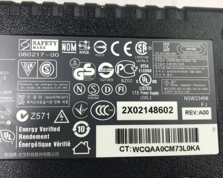 HP PA-1131-06HI 135W 19.5V 6.9A AC Adapter Charger HSTNN-LA01 (Lot of 2)