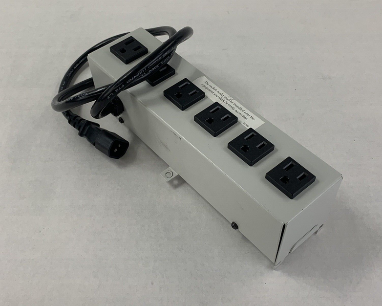 Bretford 060-0922 Power Strip 125 VAC 12A 60HZ 6 Outlet