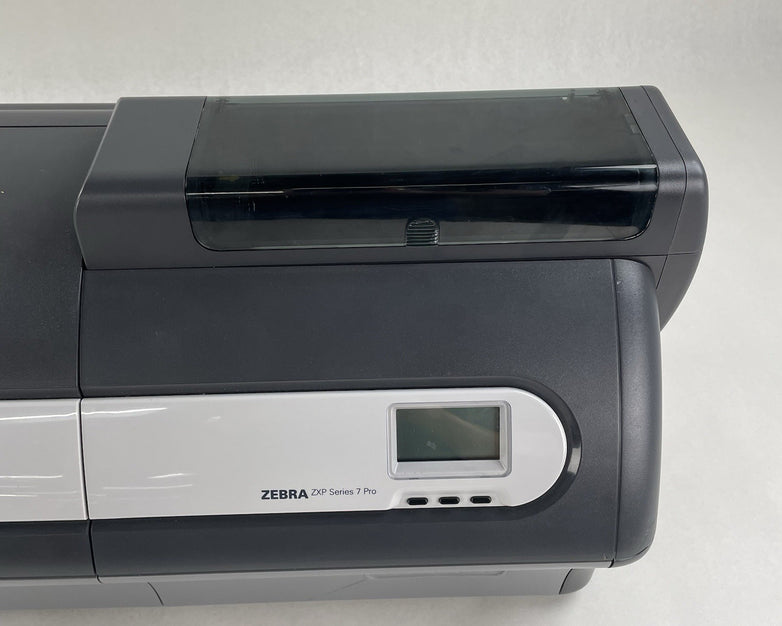 Zebra ZXP Series 7 Pro ID Card Printer Double Sided Color Ethernet Tested