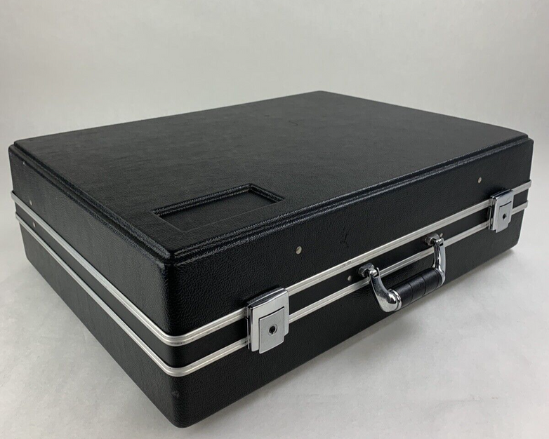 Lanier LCR-4D Dual Record Cassette Transcriber Hard Case w/ 4x Mics + Cords