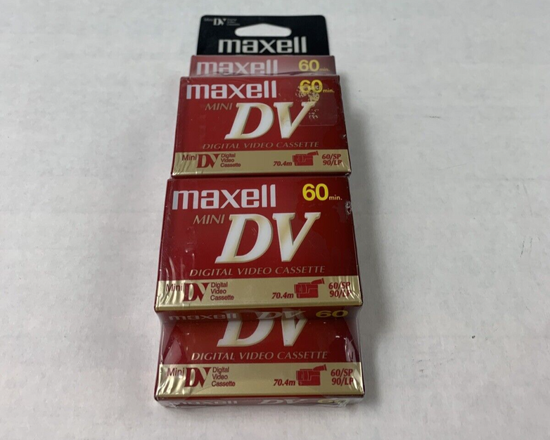 5-Pack Maxwell DVM60SE Digital Video Cassette