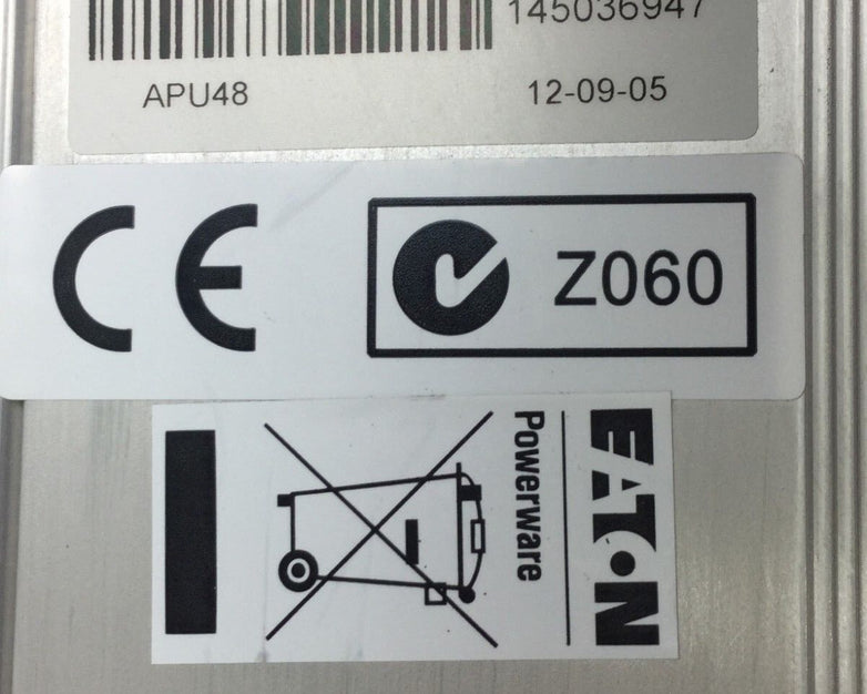 EATON Powerware APU48 110/240V 10/5A 50/60Hz Untested