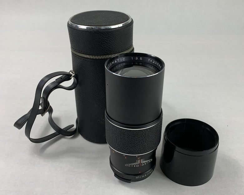 Hanimar Automatic 1:3.5 f=200mm 723566 Camera Lens w/ Case