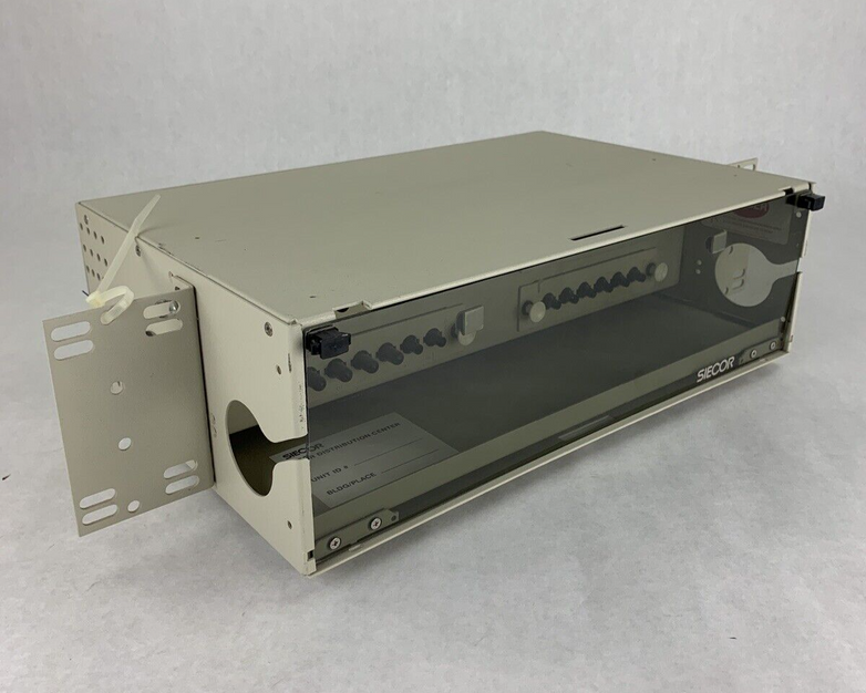 Siecor FDC-CMH-024 Rack Mount Jumper Storage Fiber Cabinet w/ Rack Ears