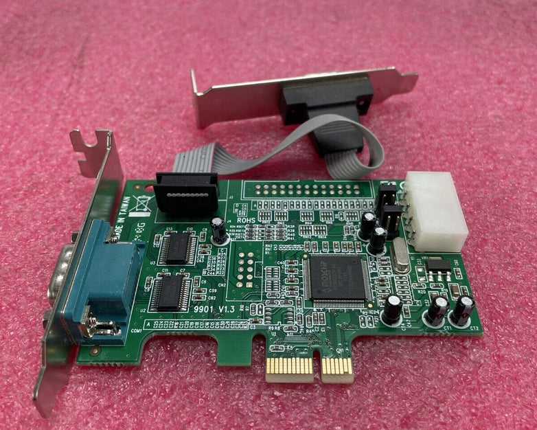 Startech 2 Port PCIe RS-232 Serial Card Low Profile PEX2S952LP 16950 UART