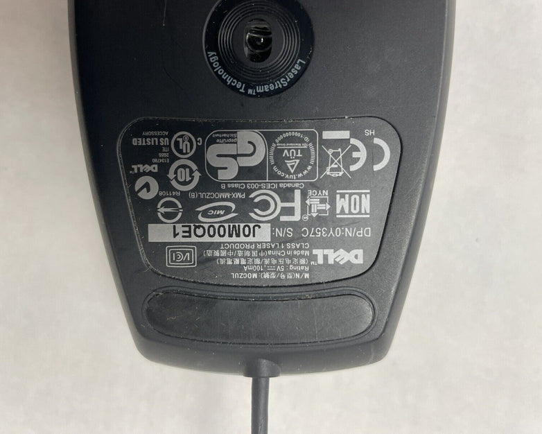 Dell MOCZUL USB Wired Black Laser Scroll Mouse with 6 Buttons Lot of 4