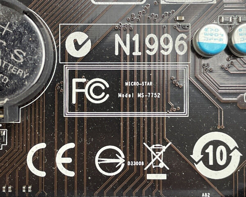 MSI MS-7752 Motherboard Intel Core i5-3470 3.2GHz 8GB RAM w/Shield