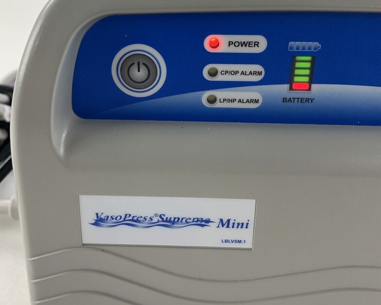 VasoPress Supreme Mini DVT Pump VP500DM Compression Therapy W/ Cord and Battery