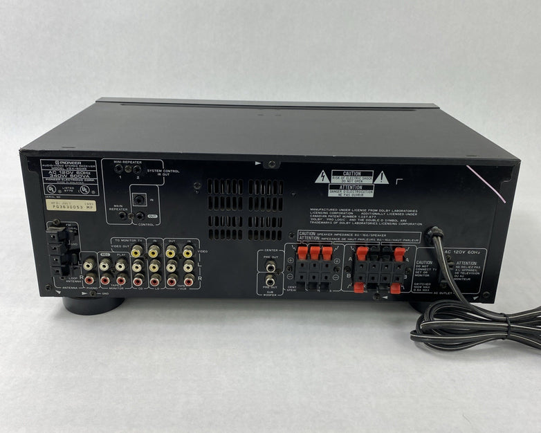Pioneer VSX-604S Audio Video Stereo Receiver No Remote