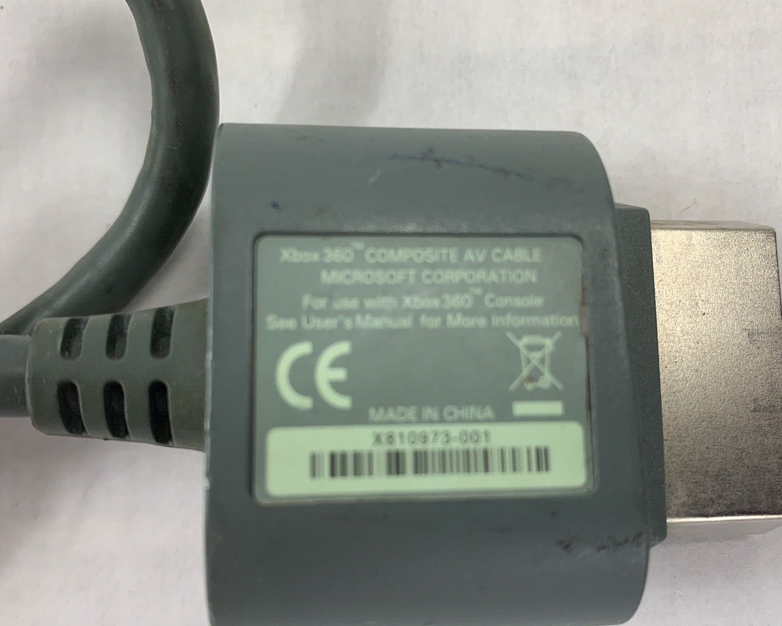 Microsoft XBOX 360 S Slim Composite AV Audio Video Cable