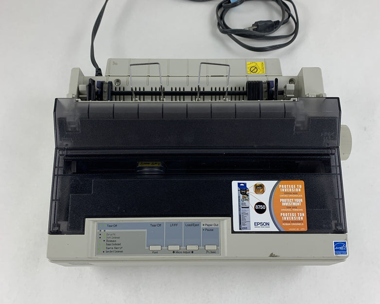 Epson LX-300+II P170B Dot Matrix 9-Pin Printer Tested No Ribbon