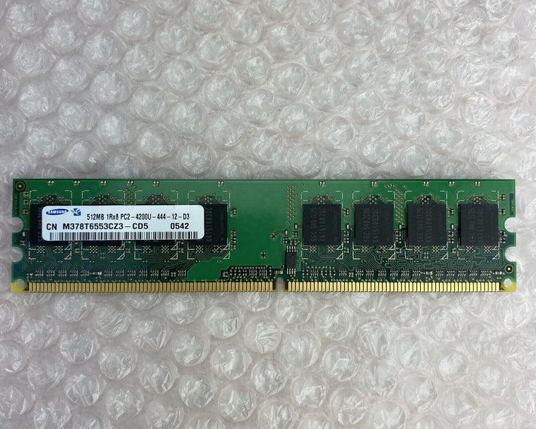 512MB Samsung RRx8 PC2-4200U-444-12-D3 Memory CN M378T6553CZ3-CD5 Lot Of 34