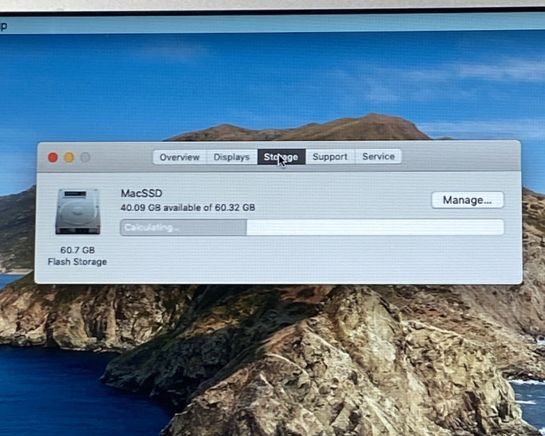Apple MacBook Air A1466 2012 13" 1.7GHz i5 4GB RAM 60GB SSD os10.15.7 273 Cycles