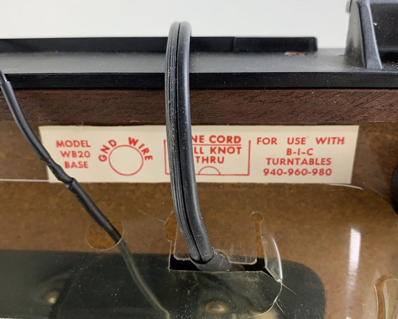 BIC 980 Turntable Belt Drive Automatic Missing Cover Tested 33 Doesn't Auto Land