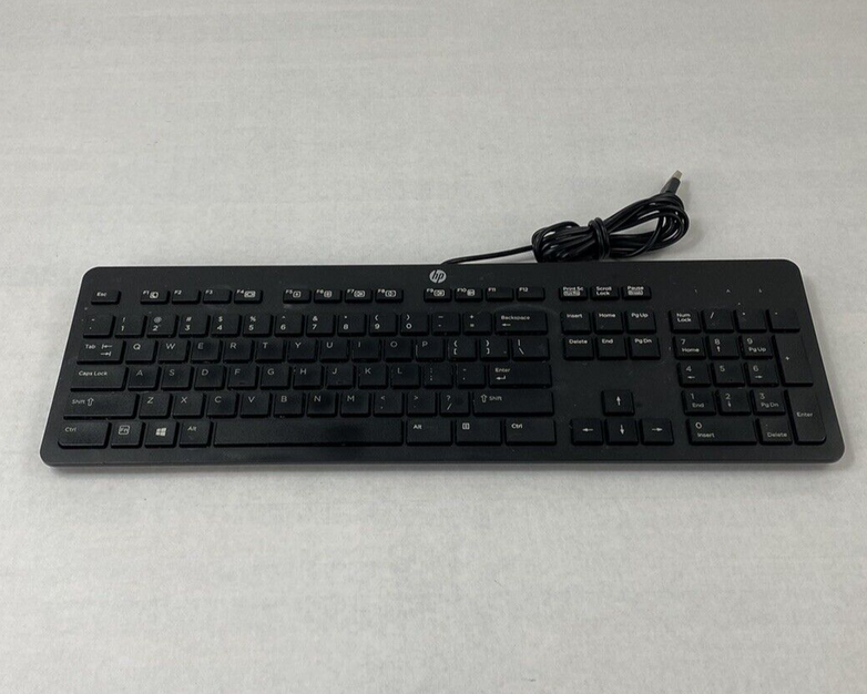 Lot of 2 HP KBAR211 USB Slim Business Wired Keyboard Tested