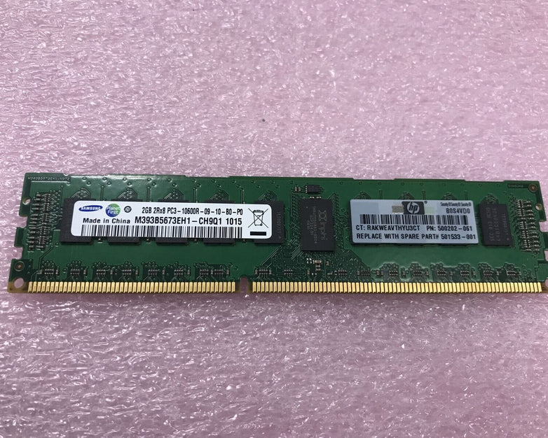 Samsung 12GB Kit 6x2GB 2Rx8 PC3-10600R-09-10-B0-P0 Server Ram M393B5673EH1