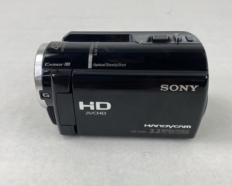 Sony HDR-XR160 Digital HD Video Camera Recorder with AC Adapter Power Tested