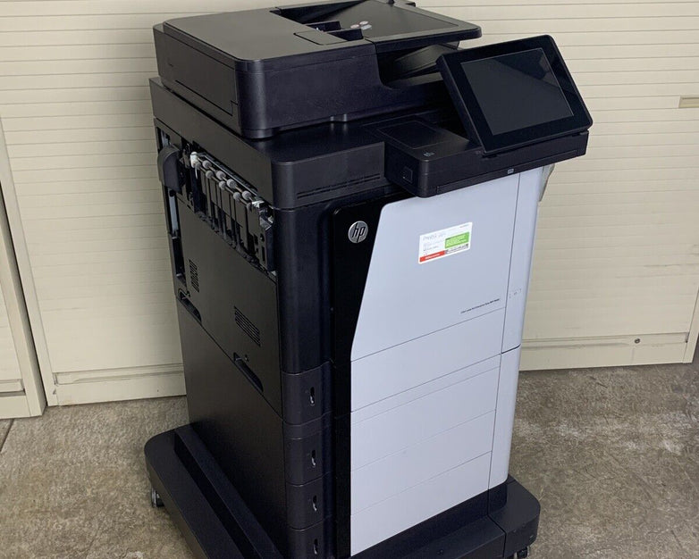 HP LaserJet Enterprise Flow MFP M680 Color Printer CZ250A Tested Bad Clip In Top