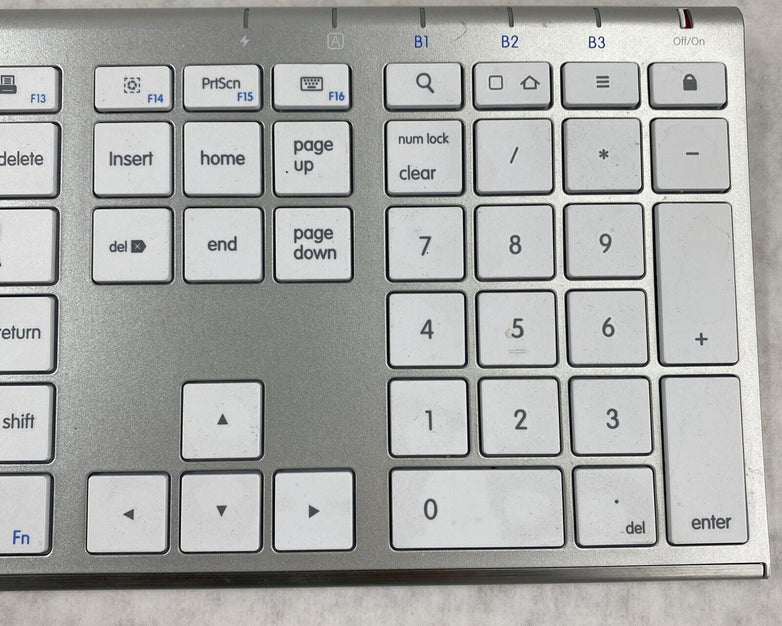 Macally ACEBTKEYA Quick Switch Mac Bluetooth Keyboard for 3 Devices