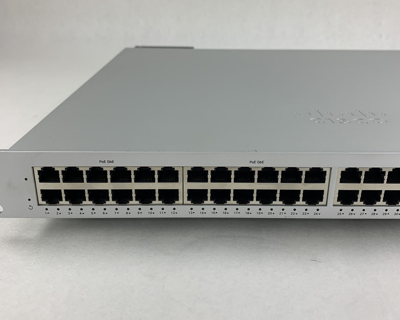 Cisco Meraki MS250-48FP-HW 48 Port Switch Unclaimed Tested Reset