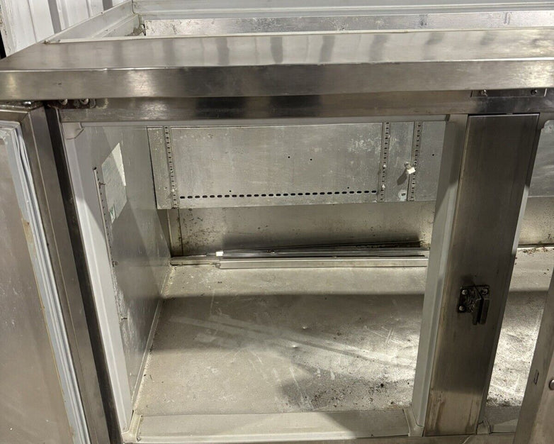 McCall STA-30-SS Restaurant 3 Door Prep Cooler w/ Salad Bar Buffet Top
