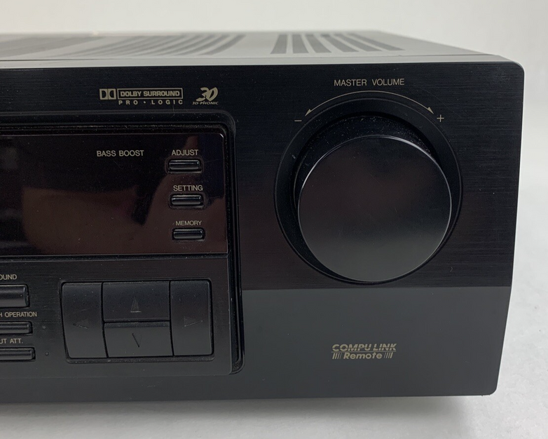 JVC RX-558V Audio Receiver Black Tested Vintage No Remote