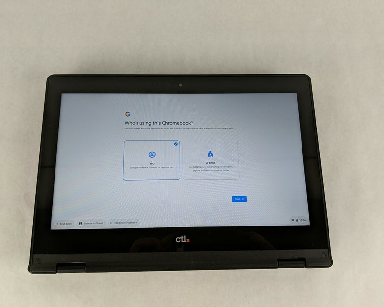CTL J5 Chromebook 11.6" Touchscreen 4 GB RAM 16 GB eMMC NO CHARGER - Grade B