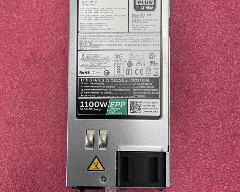 Dell Switching Supply D1100E-SO 80 Plus Platinum