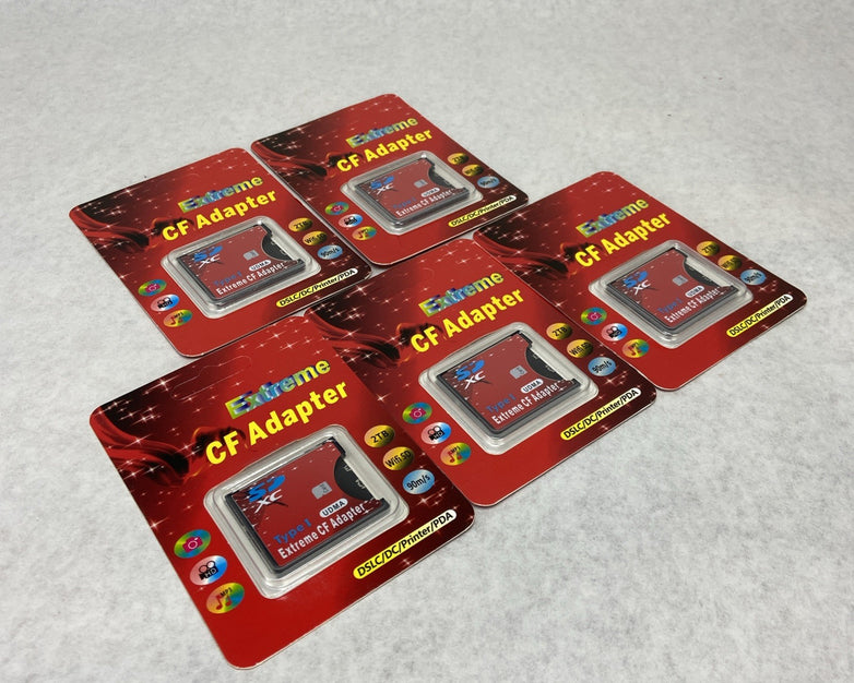 Extreme CF Adapter Type 1 Wifi SD - Lot of 5 NEW