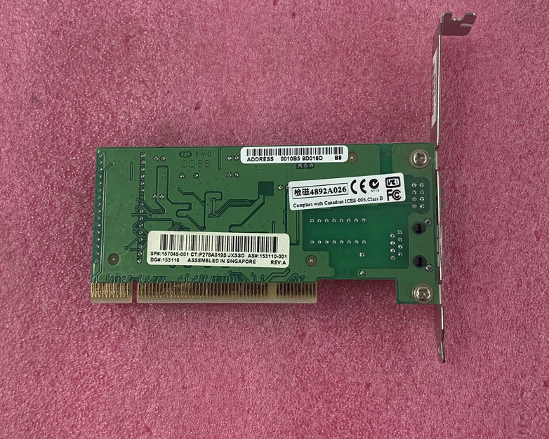 Lot of 2 Compaq 157045-001 10/100 WOL PCI NIC Ethernet Controller 153110-001