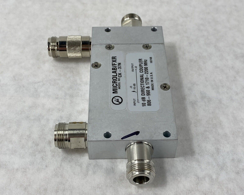 Microlab / FXR CK-37N 10 dB Directional Coupler 806-960 & 1710-2200 MHz