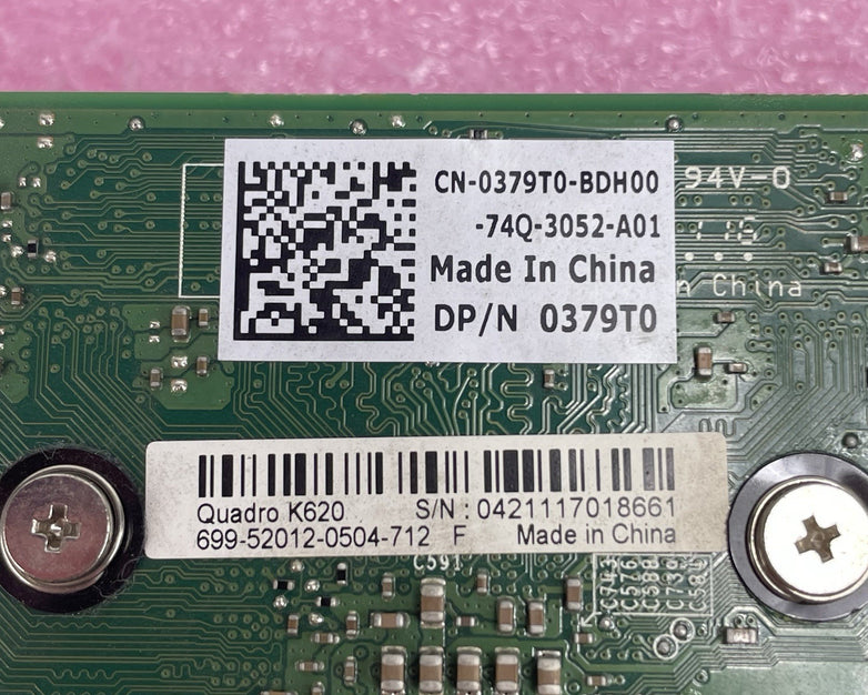 NVIDIA Quadro K620 2GB PCI-E Video Graphics Card DP DVI-I