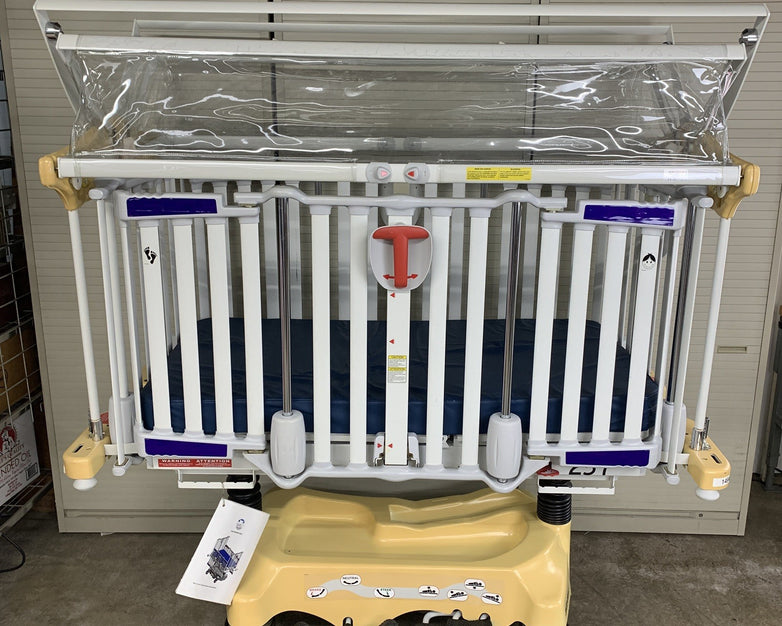 Stryker Cub FL19H Pediatric Crib with Mattress and FA64183 Retractable Top