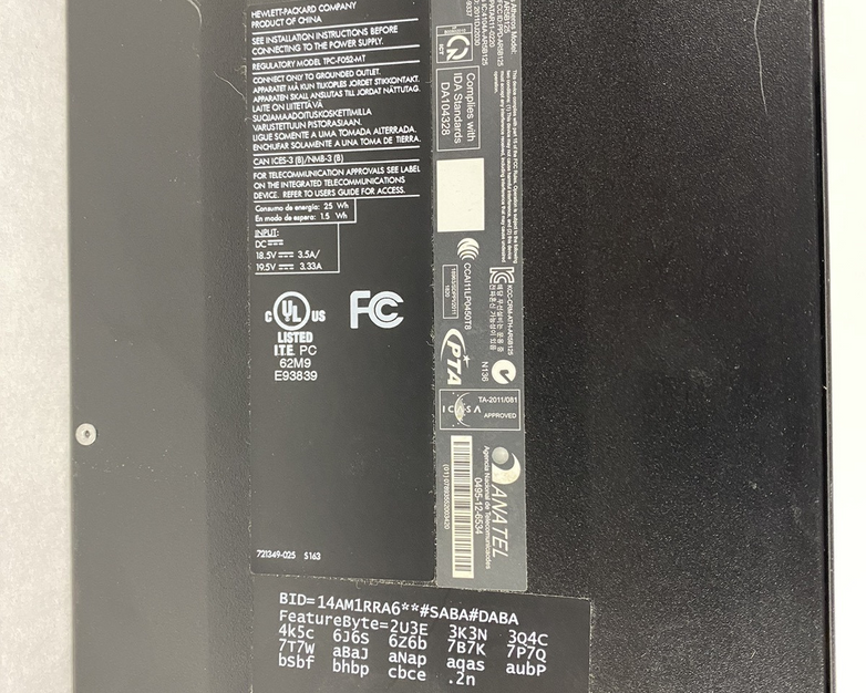 HP 110-217C MT AMD A4-5000 1.50GHz 4GB RAM No HDD No OS No Power Supply