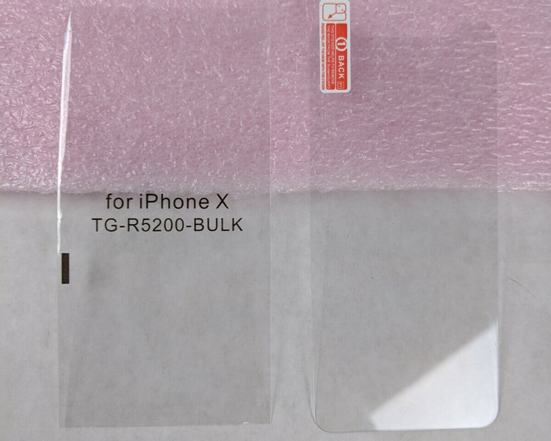 Unbranded Screen Protector for iPhone X TG-R5200-BULK (Lot of 2)