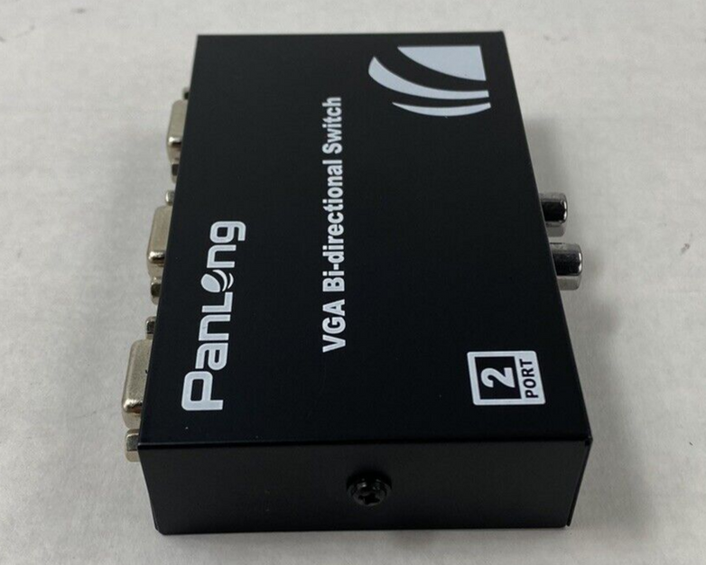 Lot of 2 Panlong 2 Port VGA Switch 2x1 VGA Switch 1920x1440
