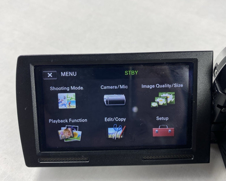 Sony HDR-XR160 Digital HD Video Camera Recorder with AC Adapter Power Tested