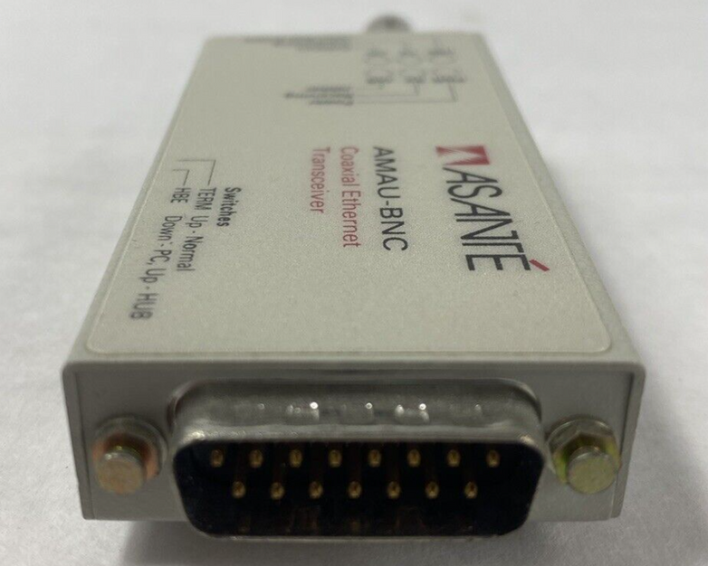 Asanté AMAU-BNC Coaxial Ethernet Transceiver Untested
