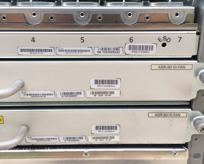 Cisco ASR-9010 Router Chassis W/ Fan Blades No Power Supply Hard Drives Removed