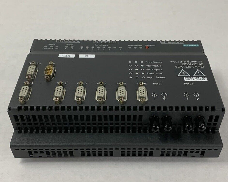 Siemens SIMATIC 6GK1105-2AA10 Industrial Optical Switch Module OSM ITP 62