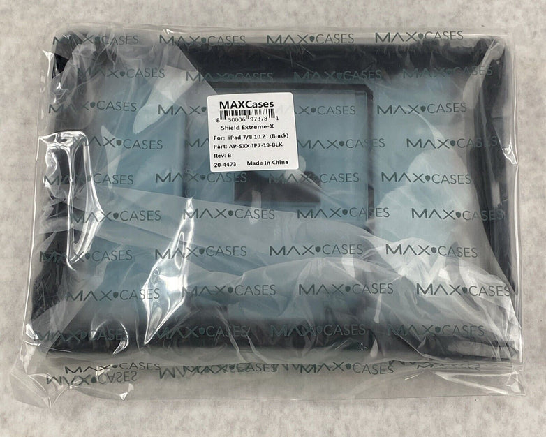 Max Cases AP-SXX-IP7-19-BLK Shield Extreme-X Black Stand Case For iPad 7/8 10.2"