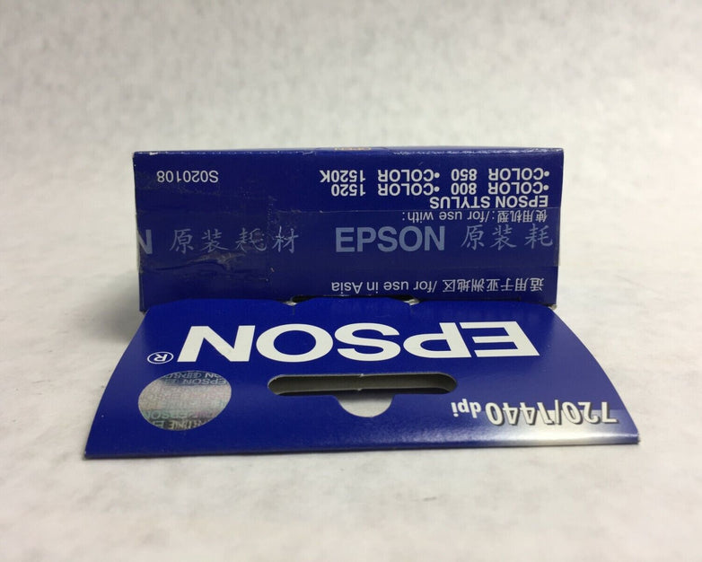 Epson Black Ink Cartridge S020108 (Lot of 3)