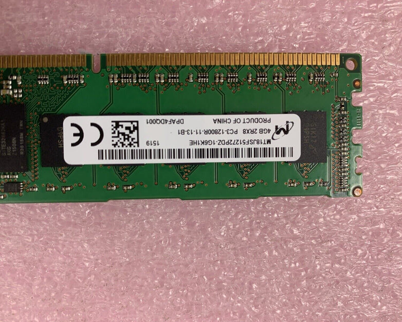 LOT OF 5 MT18JSF51272PDZ-1G6K1HF 4GB PC3-12800R-11-13-B1 2Rx8