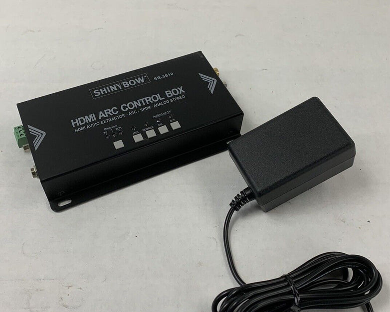 Shinybow SB-5610 HDMI Audio Extractor-ARC-SPDIF-Analog Stereo Control Box