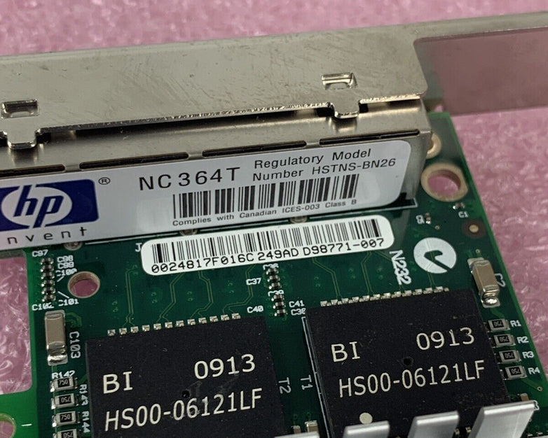 HP Quad Port Server Adapter PCI-E 435506-003 HSTNS-BN26 Tested