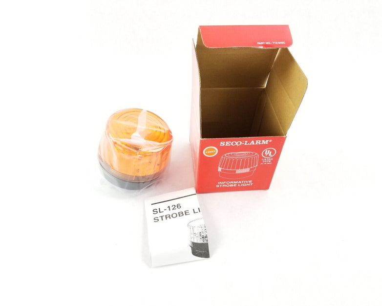 Seco-Larm SL-126 Informative Strobe Light Amber (Lot of 4)