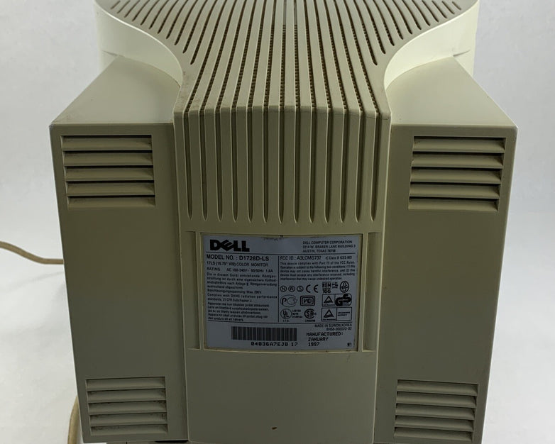 Dell 17" D1728D-LS 1280x1024 VGA CRT Monitor