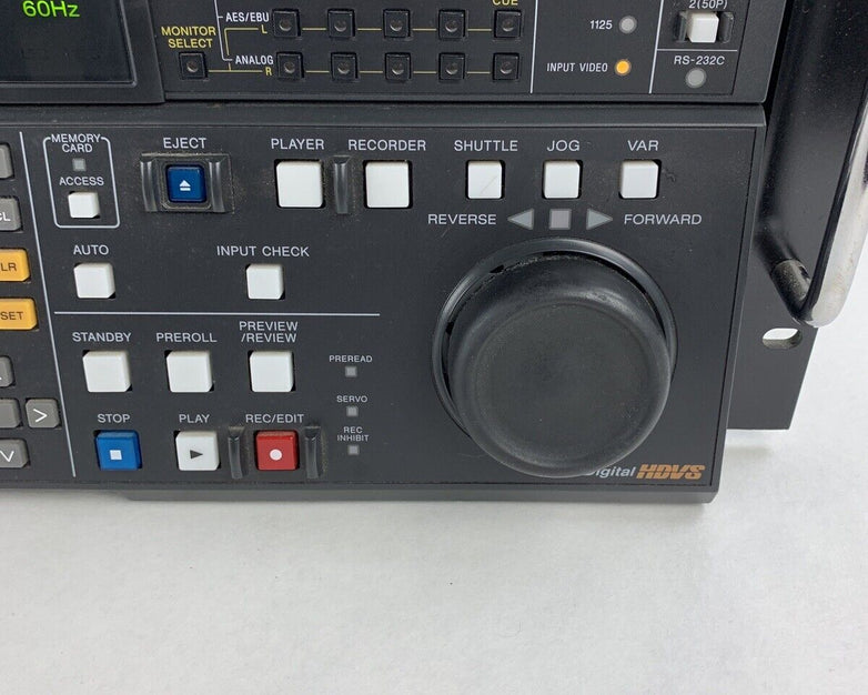 Sony HDW-500 HDCAM HD Digital Videocassette Recorder Error Code A3