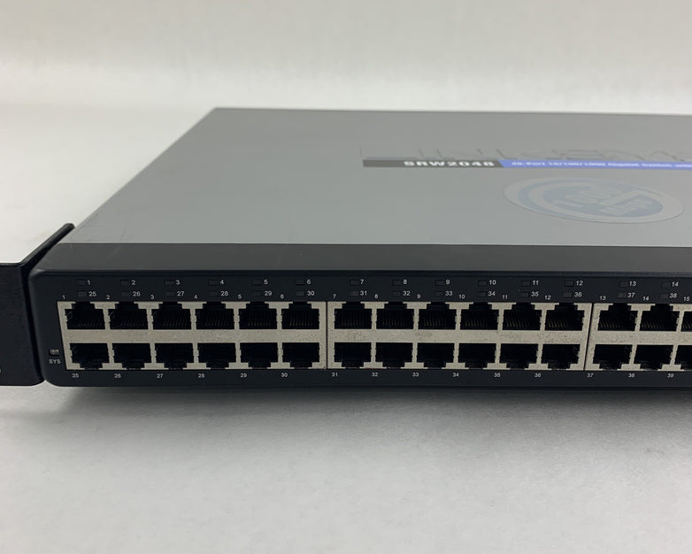 Linksys SRW2048 48 Port 10/100/1000 Gigabit Switch Tested Reset
