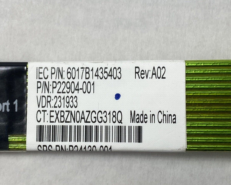 NVMe Direct Connect Cable P22904-001 IEC P/N: 6017B1435403
